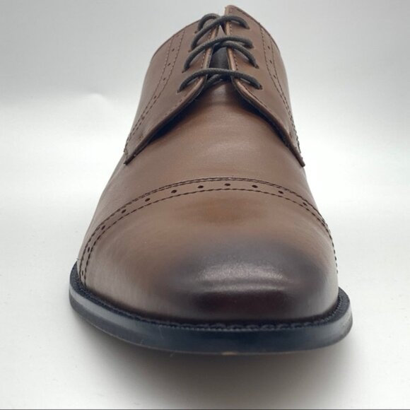 SOLD FBM Florsheim Saluzzo Cognac Cap Toe Oxford  Men's Shoes - Picture 2 of 12